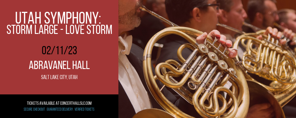 Utah Symphony: Storm Large - Love Storm at Abravanel Hall